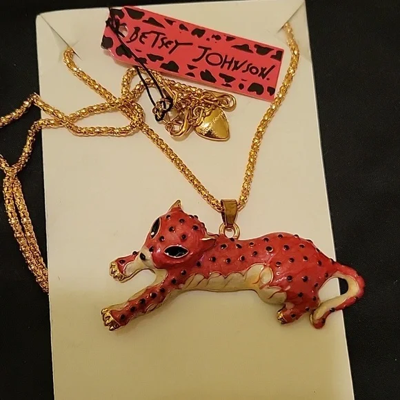 Etsey Johnson pink big cat - Picture 1 of 1